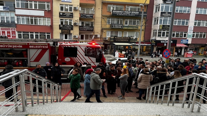 Adliyelerde gerçeğini aratmayan tatbikat