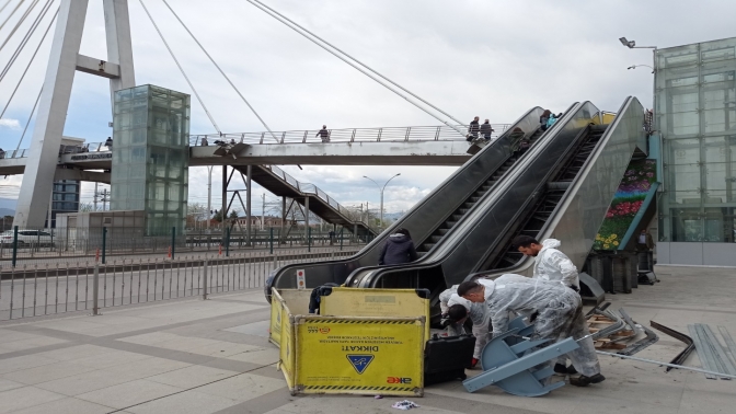Adnan Menderes Köprüsü Merdivenleri Bakıma Alındı