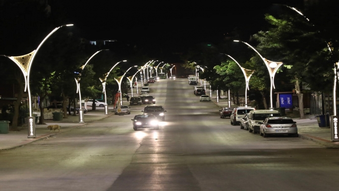 Akşemsettin Caddesi ışıl ışıl parladı