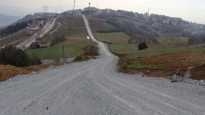 İzmit Belediyesi Kabaoğluda yeni yol çalışmasını tamamladı