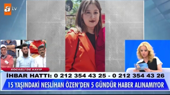 Neslihan’ın ailesi  Kızlarını Müge Anlı ’da arıyor