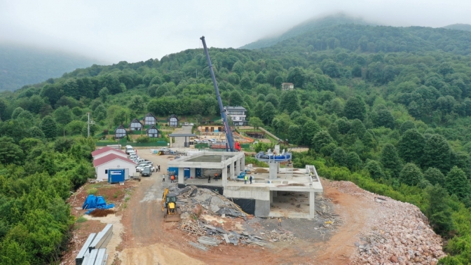 Teleferik’te Derbent İstasyonu tamam