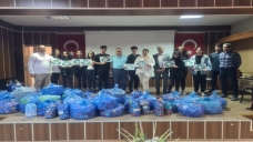 500 kilo kapak ve plastik topladılar