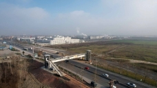 Emniyet Müdürlüğü üstgeçidi bitmek üzere