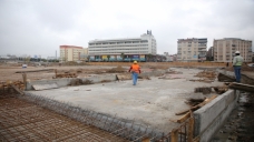 Milli İrade Meydanı’nda temel betonu döküldü