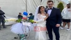 Nikah Masasına Bisiklet Sürerek Gittiler