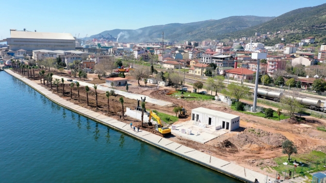 Körfez Atalar Sahil Parkı son aşamada