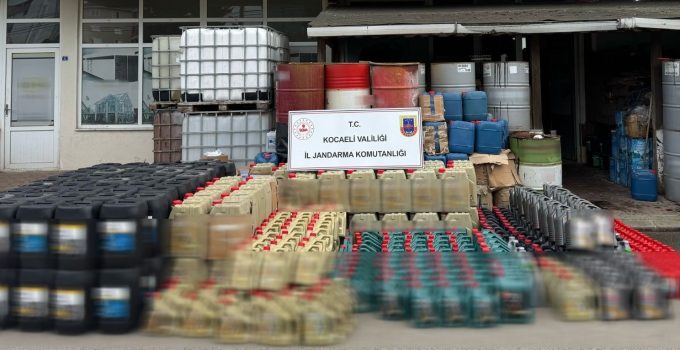 Kocaeli’de 12 Milyon TL’lik Sahte Madeni Yağ Operasyonu