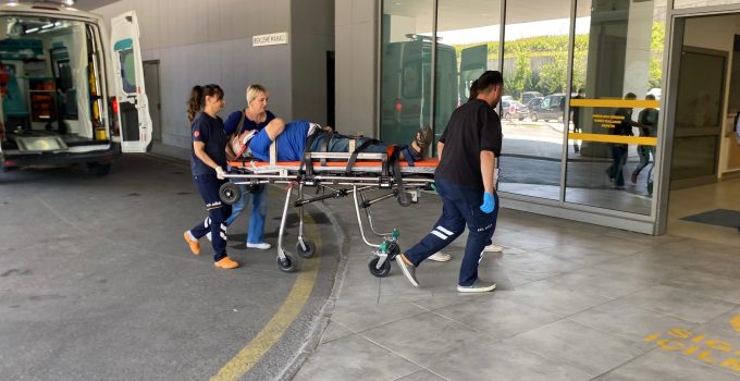 Otomobil ağaca çarptı, yaşlı çift yaralandı