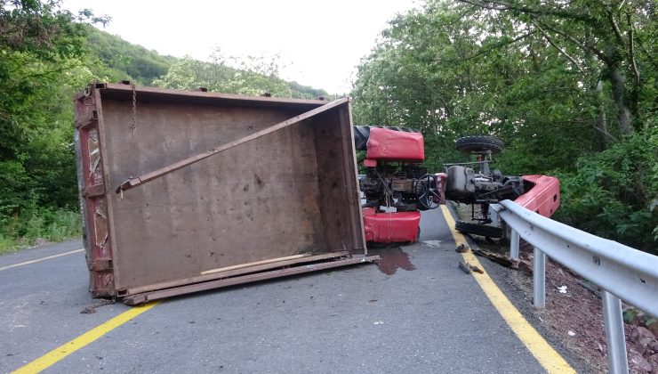 Traktörün altında kalan sürücü ağır yaralandı