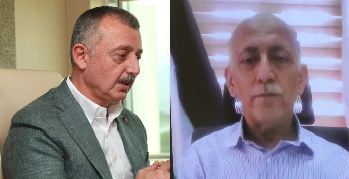 Büyükakın, Gazze Belediye Başkanı ile görüntülü telefon görüşmesi yaptı