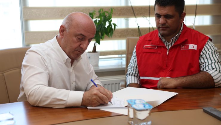 Başkan Bıyık, Gazze için kurban bağışında bulundu