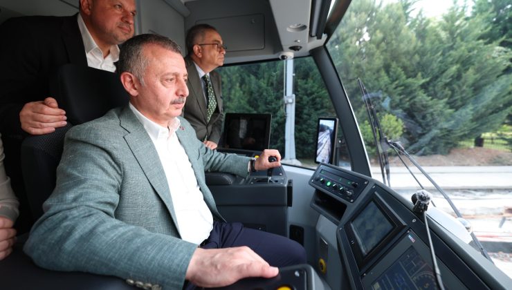 Alikahya Tramvay Hattı’nda İlk Sürüş Başkan Büyükakın’dan