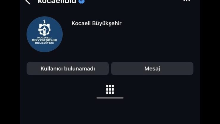 Büyükşehir’in instagram hesabı askıya alındı