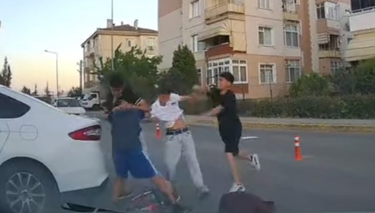 Yenikent’te Küçük Yaşta Çocukların Karıştığı Yumruklu Kavga!