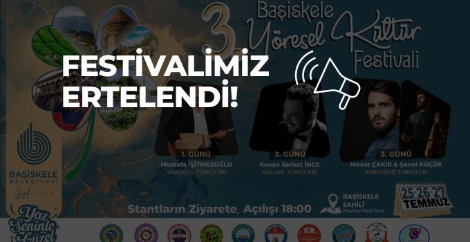 Başiskele 3. Yöresel Kültür Festivali Ertelendi