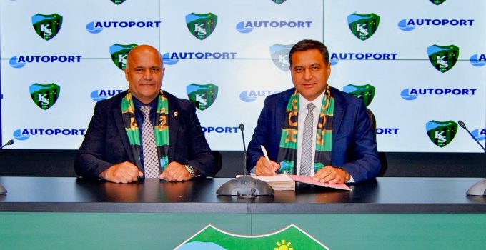 Kocaelispor’un sırt reklanı Autoport’un oldu