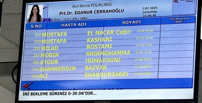 “Randevu Sırasında Bir Tek Türk Yoktu”