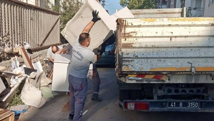 Körfez’de hacimli atıklar düzenli toplanıyor