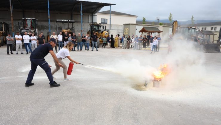 Kartepe Belediyesi’nde Gerçeğini Aratmayan Tatbikat