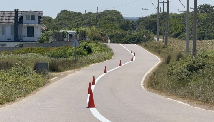 Yol çizgileri ile ulaşım güvenli hale geliyor
