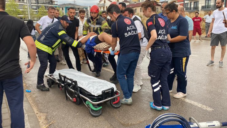 Kartepe’de Feci Kaza: Bisiklet Direksiyonu Bacağına Saplandı