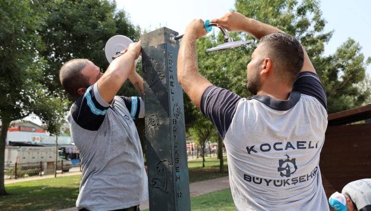 Büyükşehir’den sahillerde su tasarrufu