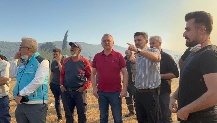 Başkan Büyükakın yangın bölgesinde