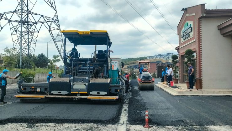 Kent Mezarlığı’nda yollar ve otopark asfaltlandı