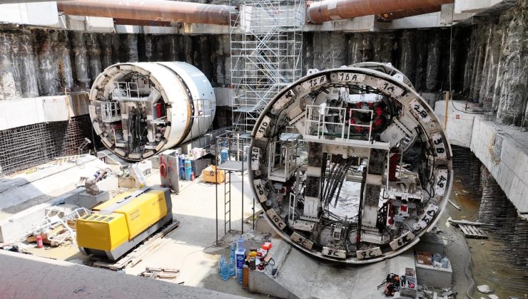 Körfezray Metrosu’nda Dev Köstebekler Sahada