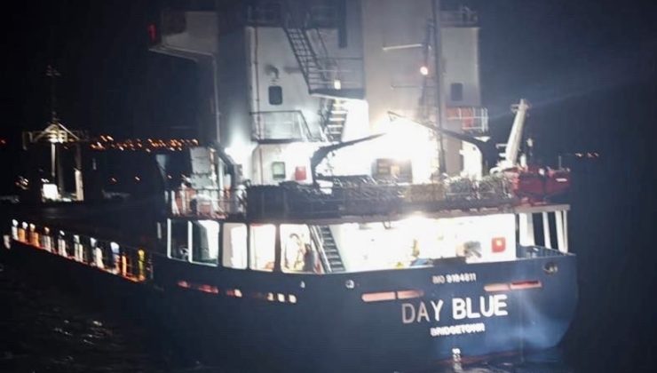 Kocaeli’den İtalya’ya giden Barbados bayraklı Gemi Arızalandı