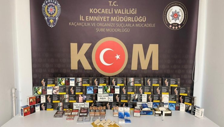 İzmit’te kaçakçılık operasyonu: 6 işyerine baskın