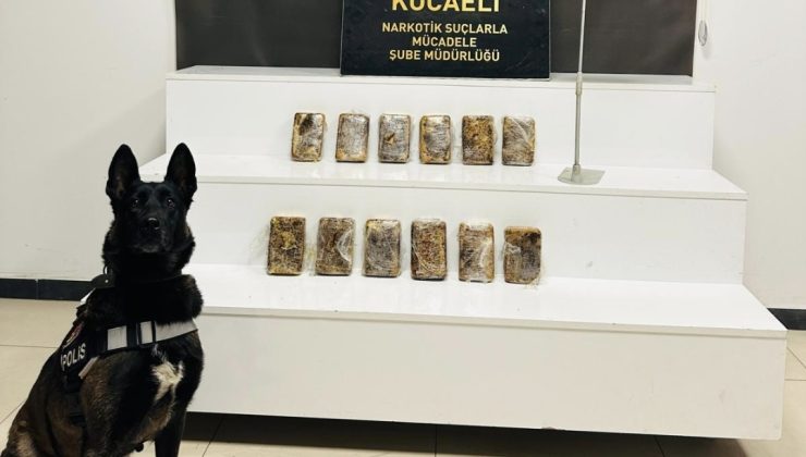 Otobüsün bagajında 6 kilo 765 gram eroin ele geçirildi
