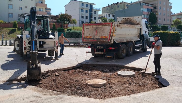 Körfez’de Yol Onarım Çalışmaları Sürüyor